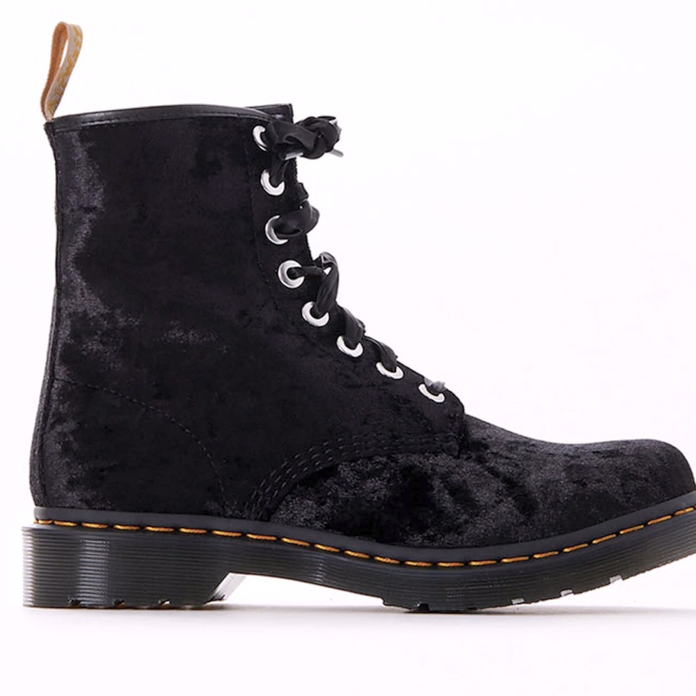 Doc Marten crushed velvet 1460 Pascal Boots - Picture 1 of 4